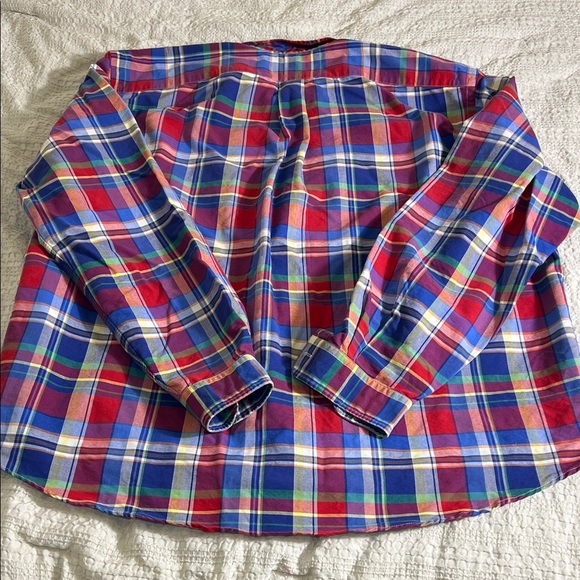 Polo Ralph Lauren Multicolor Plaid Button Down Shirt size 2XL tall - Picture 9 of 9